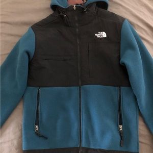 North face men jacket blue medium